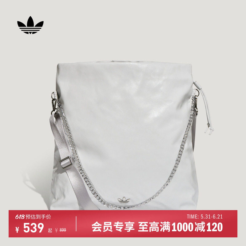 街头风大容量精致休闲单肩斜挎包男女新款adidas阿迪达斯三叶草