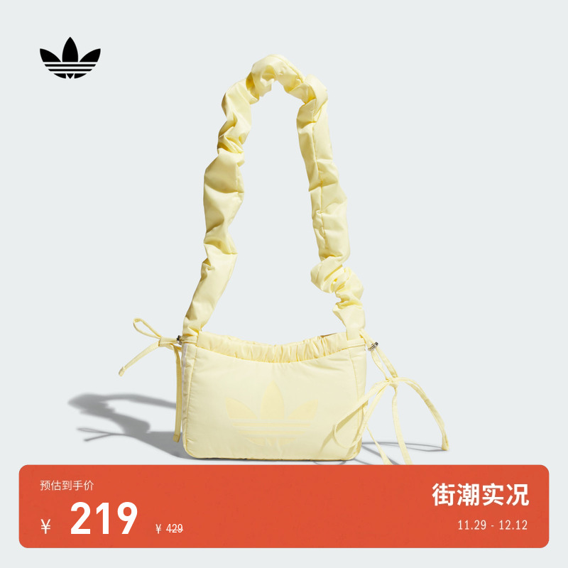 阿迪达斯三叶草女运动单肩包