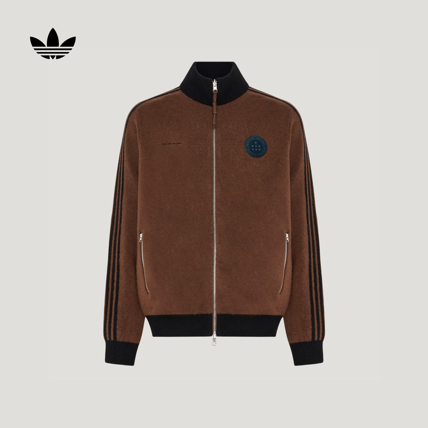 SFTM联名慵懒软糯舒适针织开衫外套男女秋季adidas阿迪达斯三叶草