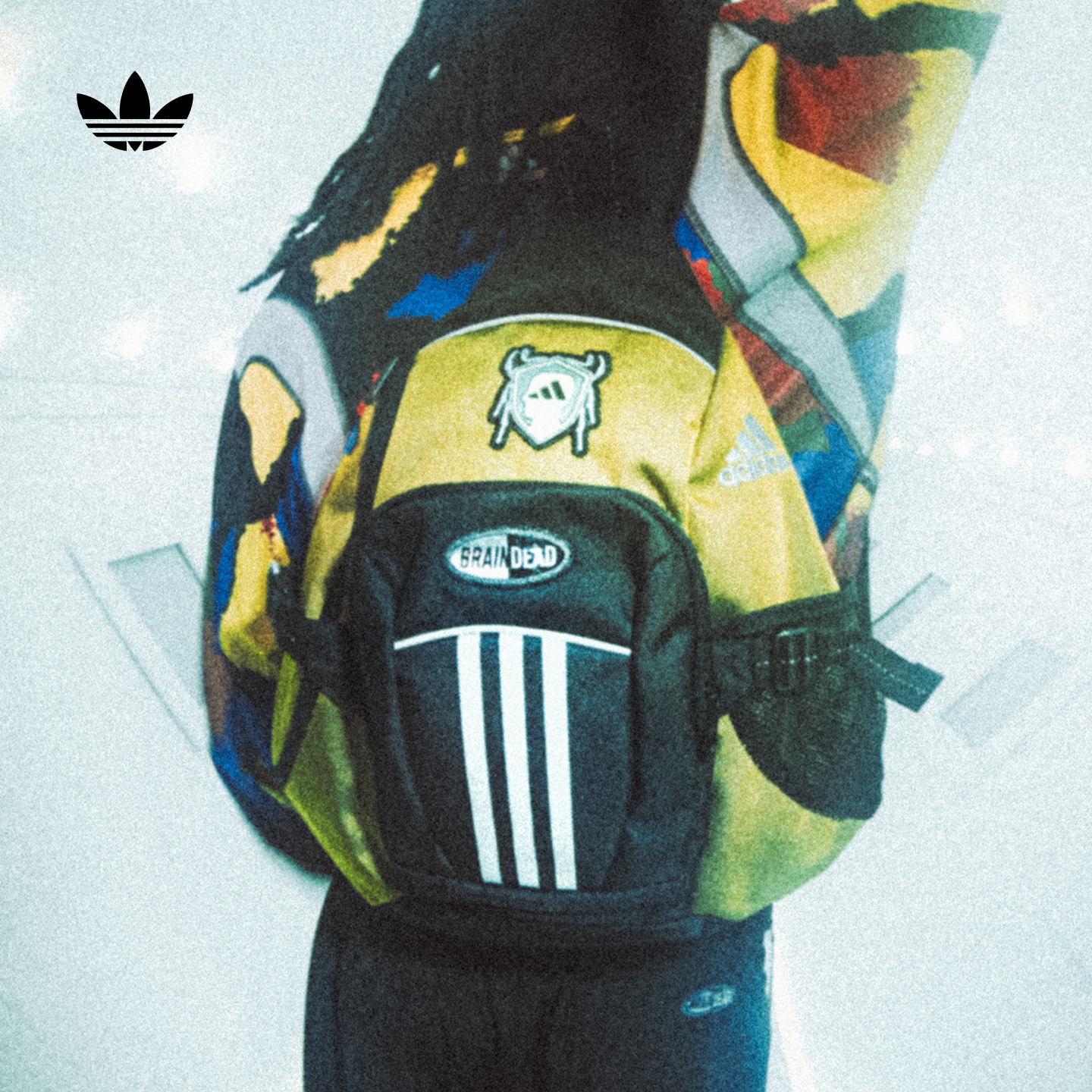 阿迪达斯三叶草联名男女斜挎包