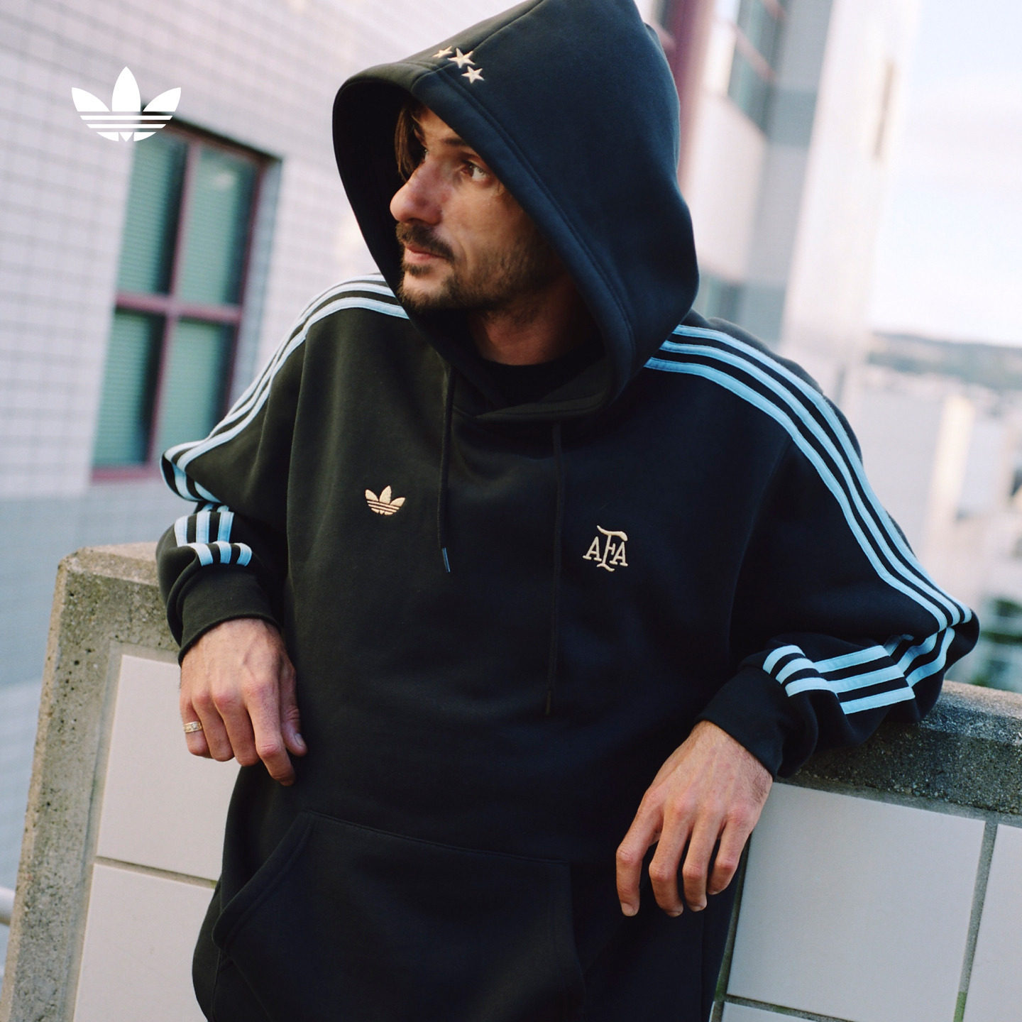 Thrasher X AFA联名滑板风休闲连帽卫衣男女adidas阿迪达斯三叶草