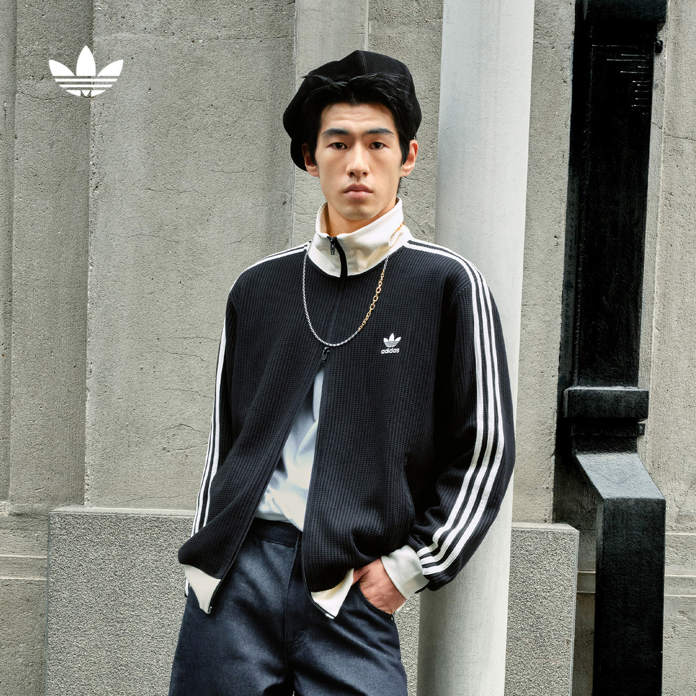 阿迪达斯三叶草复古华夫格外套