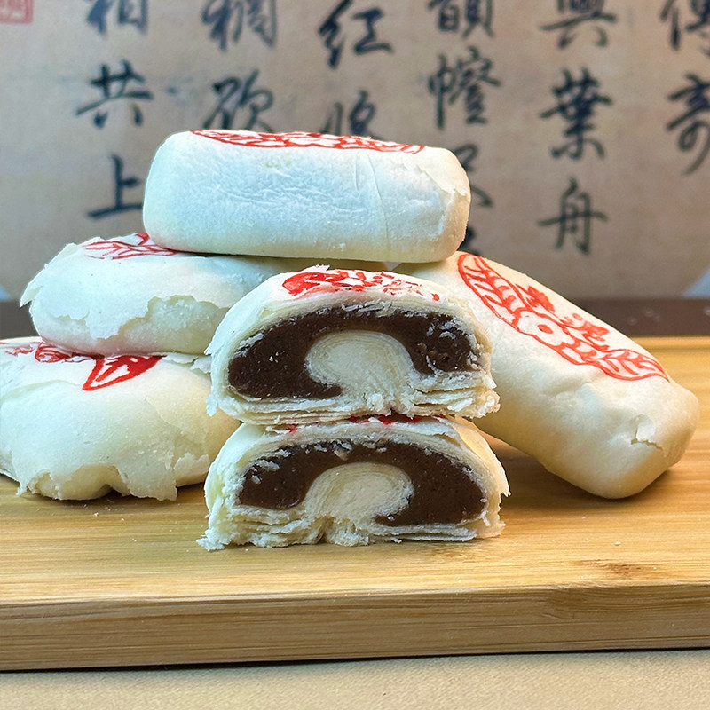 天津特产枣泥卷 糕点 点心小吃零食散装包邮酥饼老式传统酥饼500g