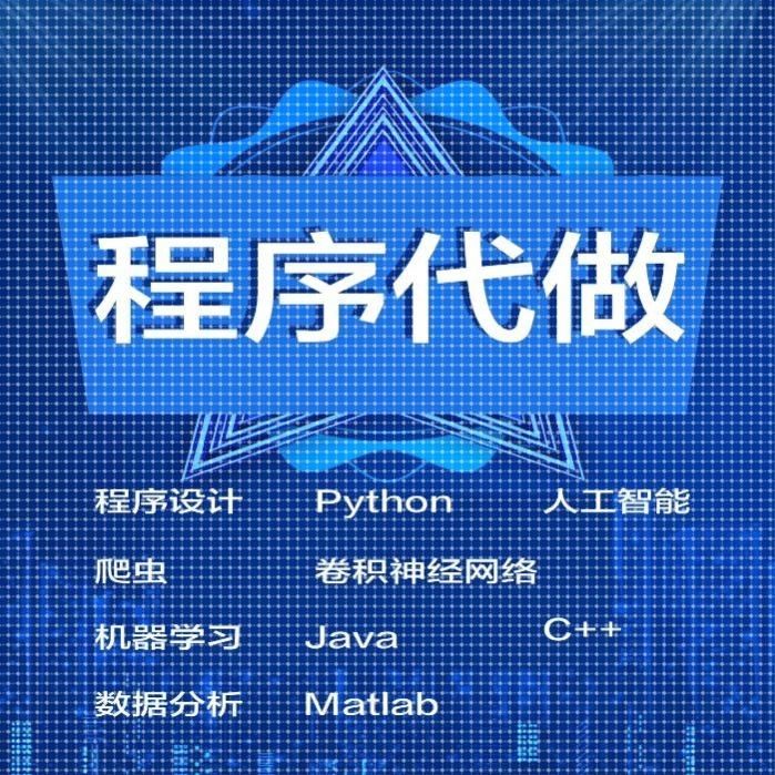 程序代做python人工智能数据分析java卷积神经网络机器学习c++