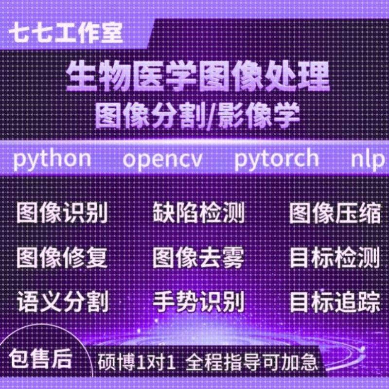 Python代码医学图像分割视觉深度学习语义分割检测图像分类帮做