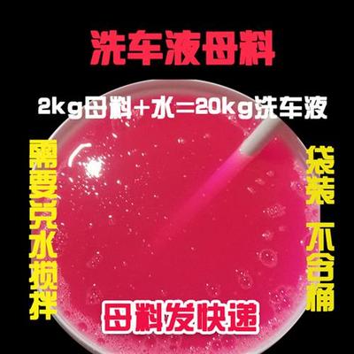 无桶袋装 高泡洗车液母料浓缩洗车泡沫清洁剂蜡水 2L兑水搅20升