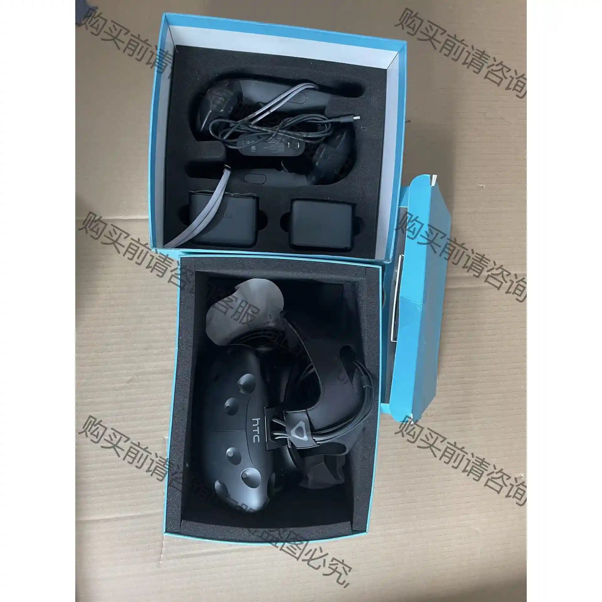 HTCvive htcvr设备 原装双手柄原装定位器 议价再拍 拆机件