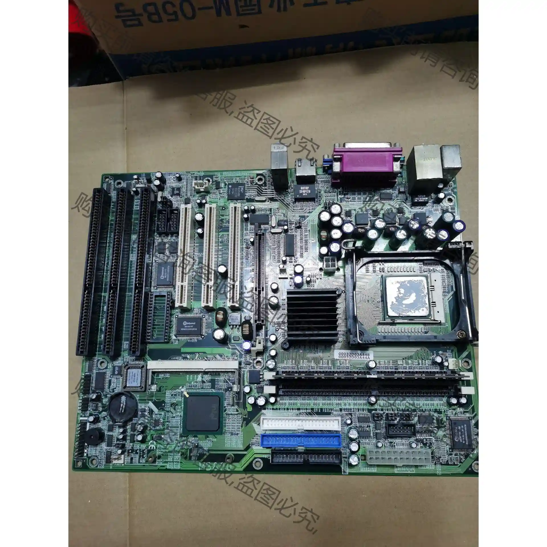 现货广积MB800V-R 工控主板带3条ISA工控机母板MB 议价再拍 拆机