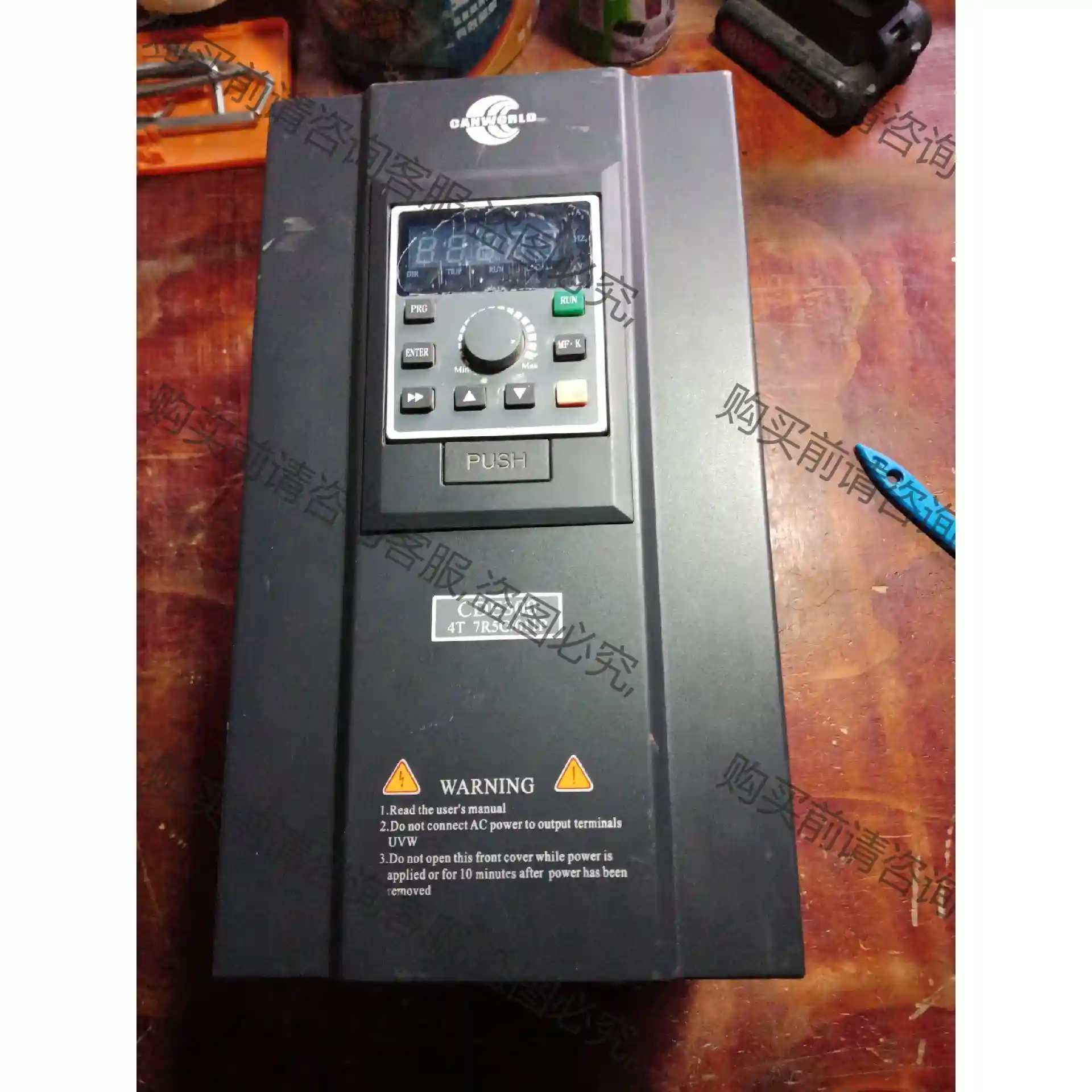 康沃变频器CDE300-4T7R5G/011p 7.5/11 议价再拍 拆机件
