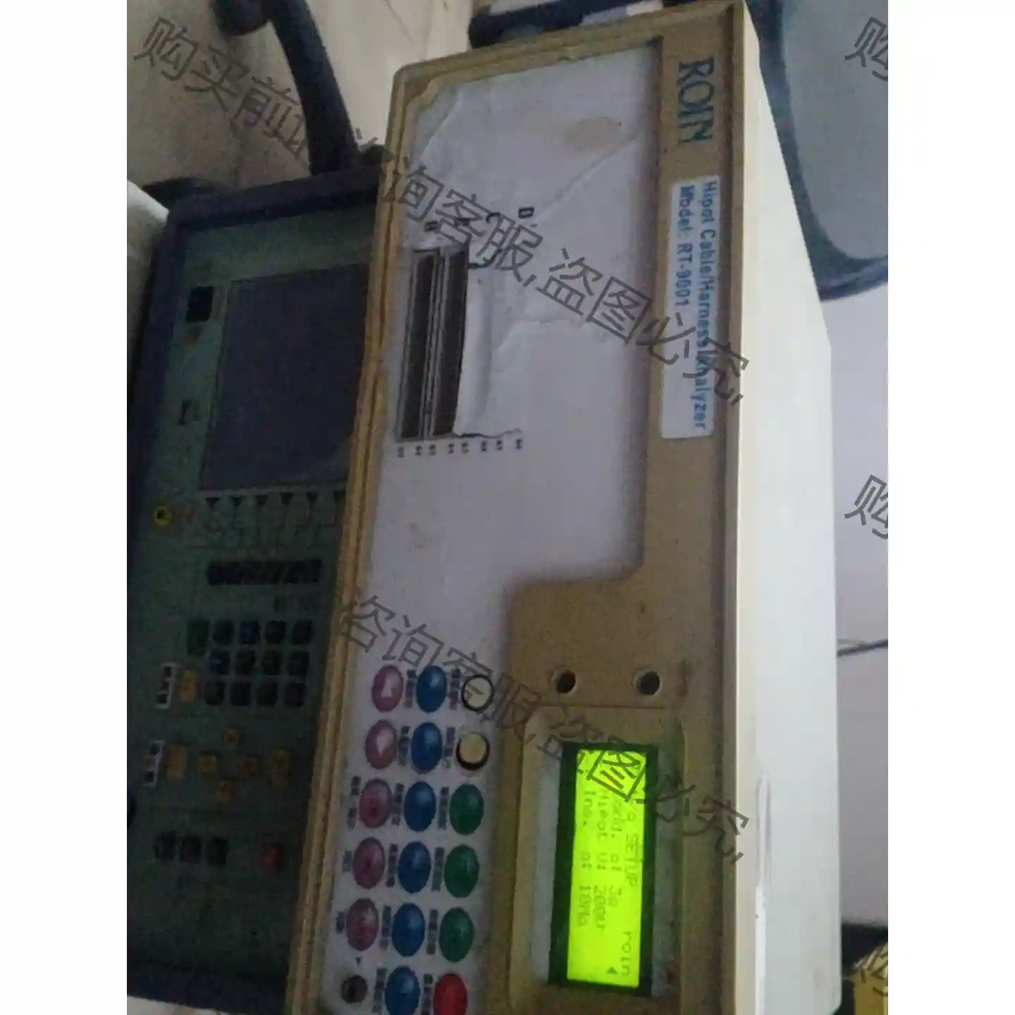 ROIN优惠罗因RT-9001,线材测试机,开机实拍 议价再拍 拆机件