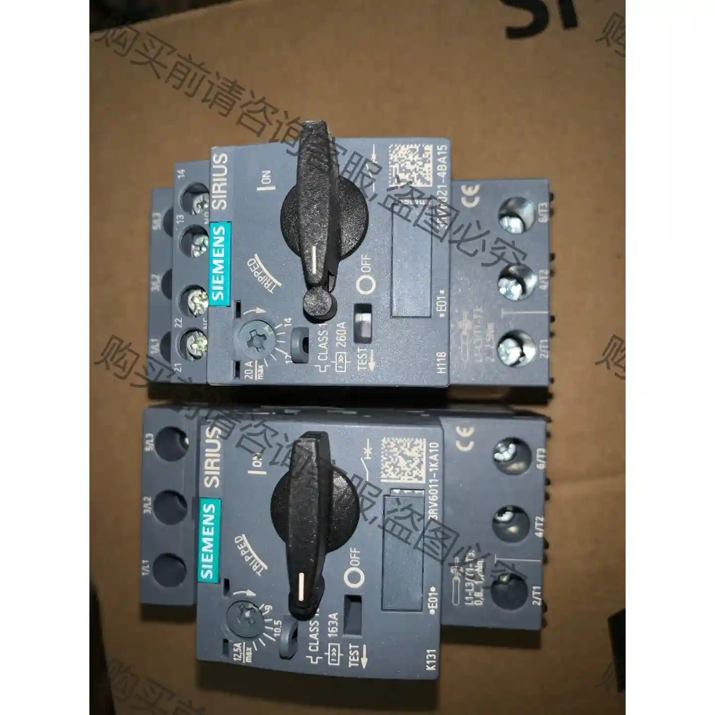 全新西门zi电机断路器3rv6021-4fa10 3rv601 议价再拍 拆机件