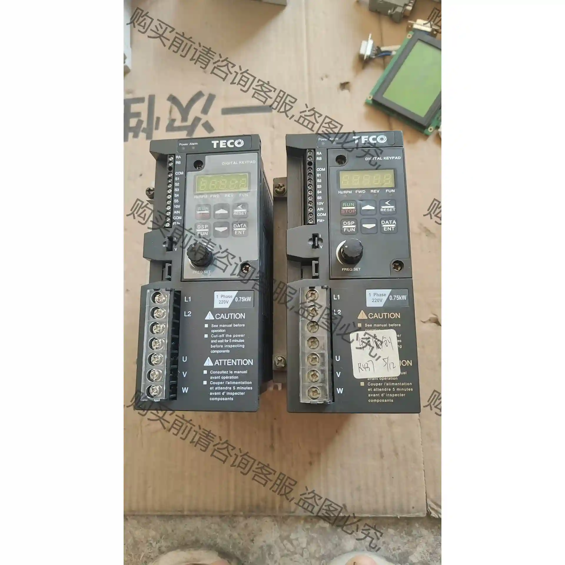 东元变频器S310-201-H1DC台安变频器S310-20 议价再拍 拆机件