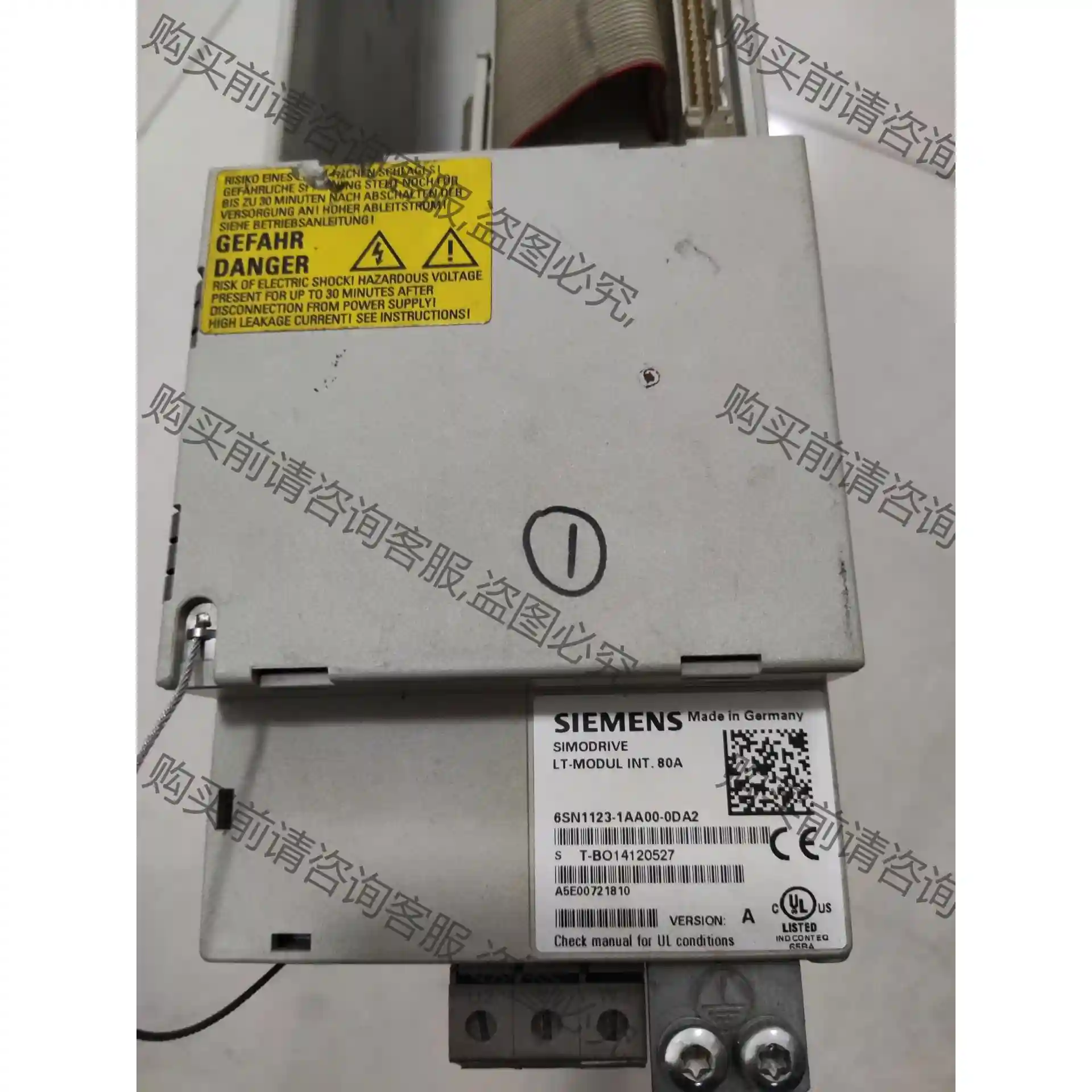 西门zi611伺服，6SN1123-1AA00-0DA2.二手 议价再拍 拆机件