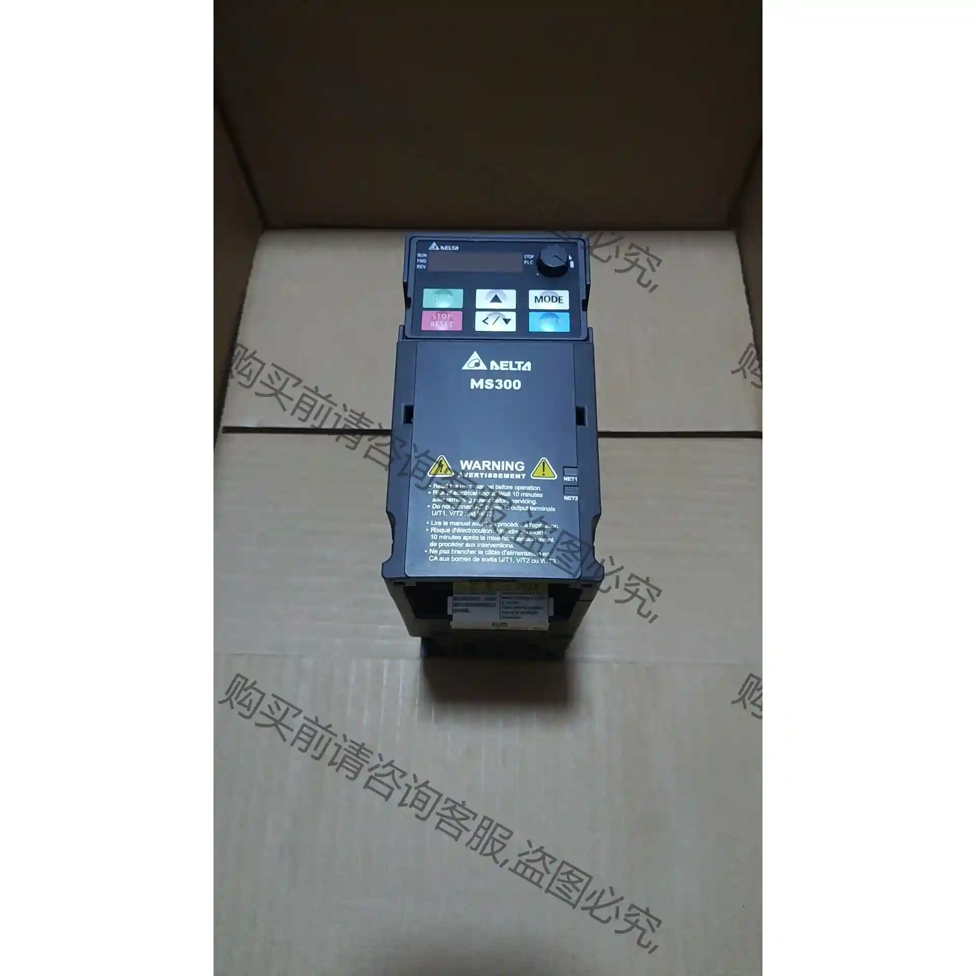 台达变频器ms300变频器，vfd4a2ms43afsaa， 议价再拍 拆机件