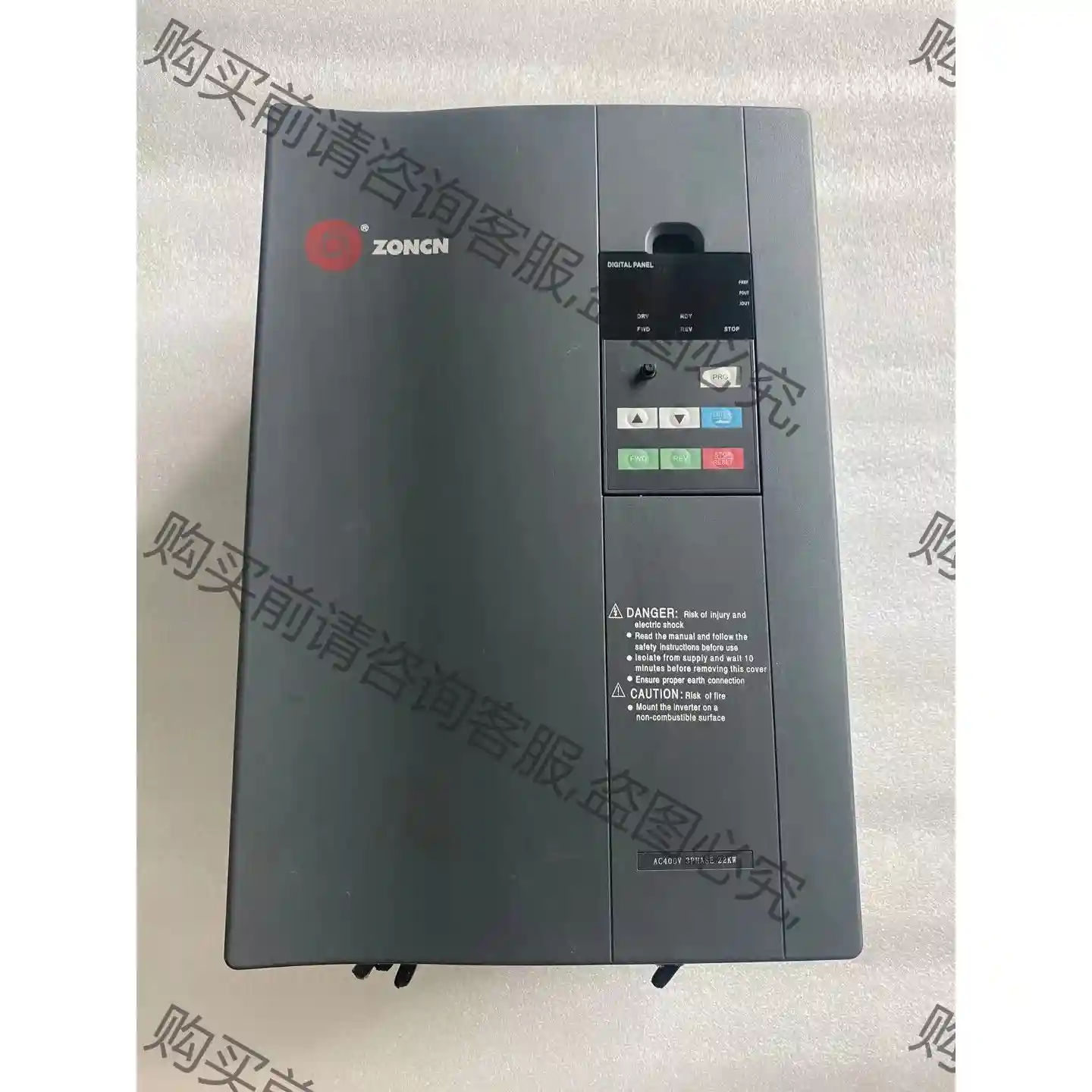 上海众辰H3000系列多功能型变频器H3400A0022KN 议价再拍 拆机件