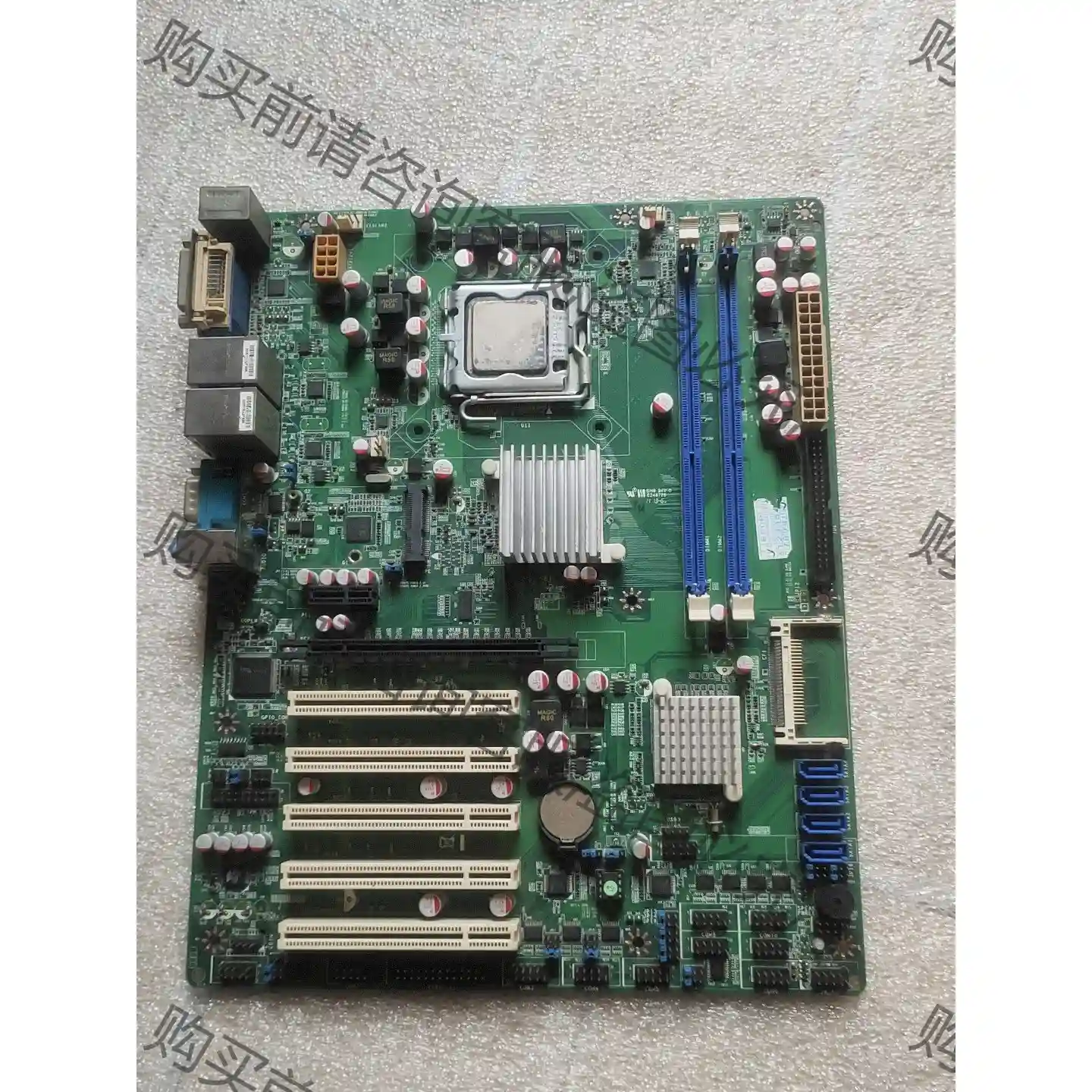 原装研华 NAF91R-G41 双网卡工业设备主板 送CPU 议价再拍 拆机件