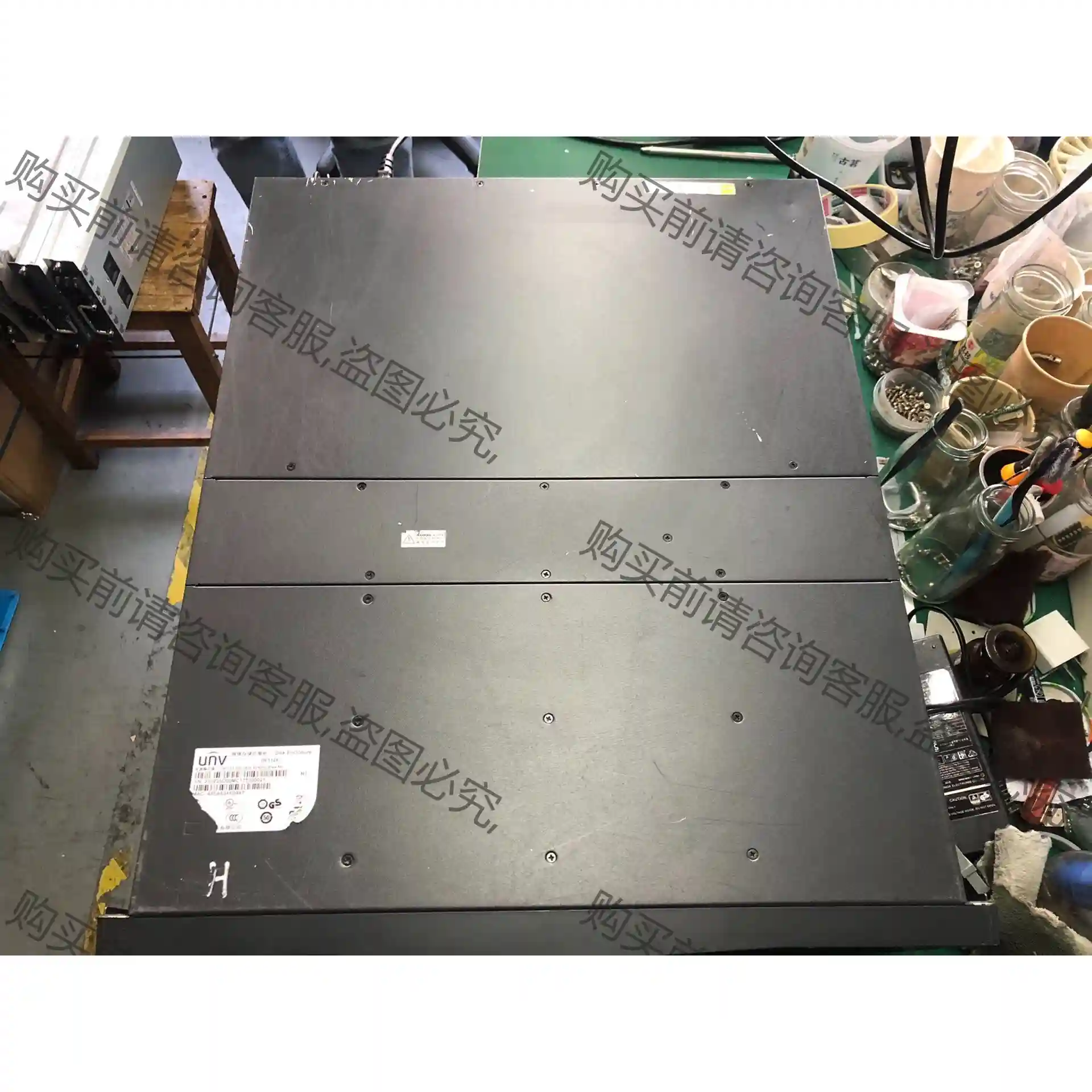 宇视uniview网络存储DE1124，24盘位，通电正常， 议价再拍 拆机