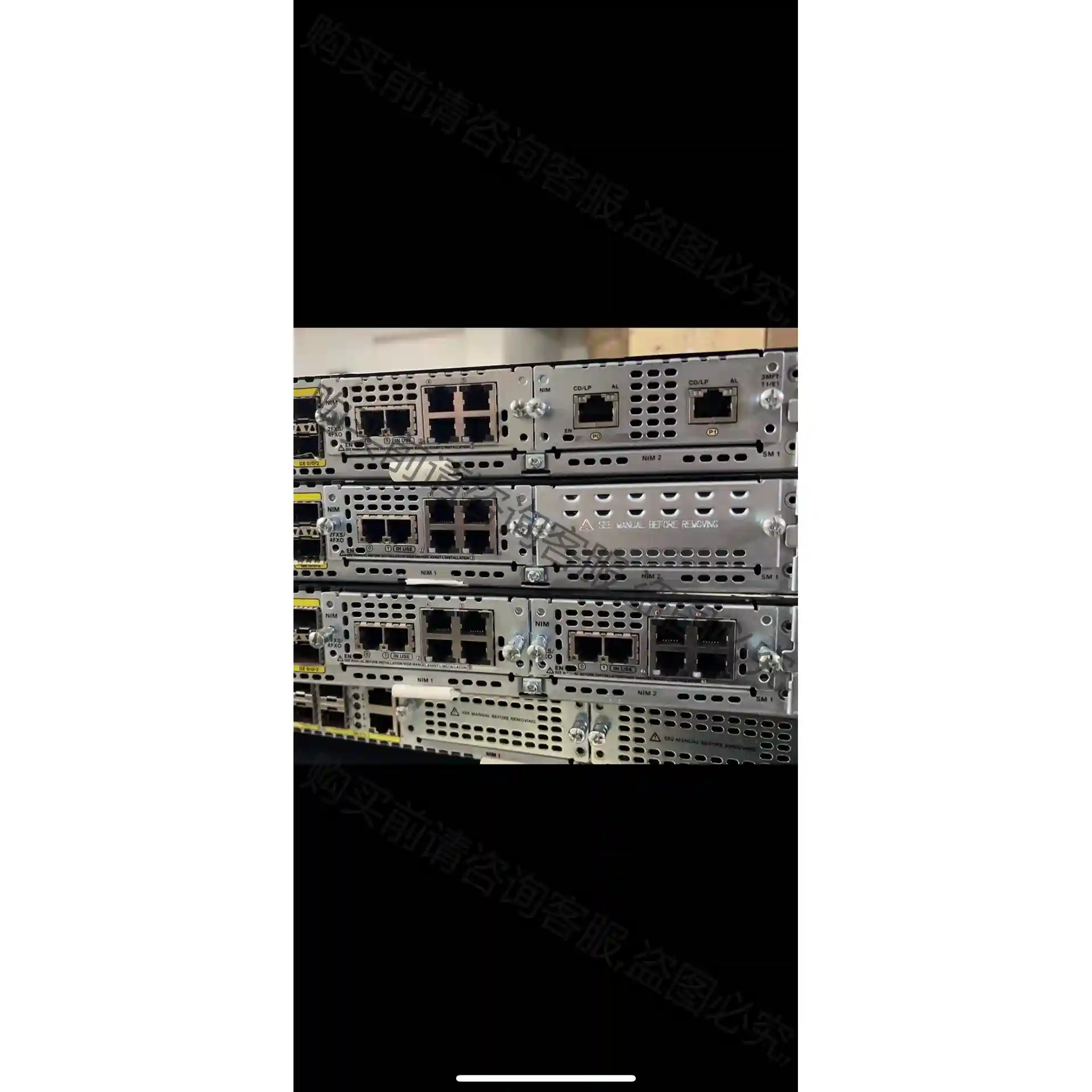 思科CISCO NIM-2FXS/4FXO 语音模块 适用于 议价再拍 拆机件