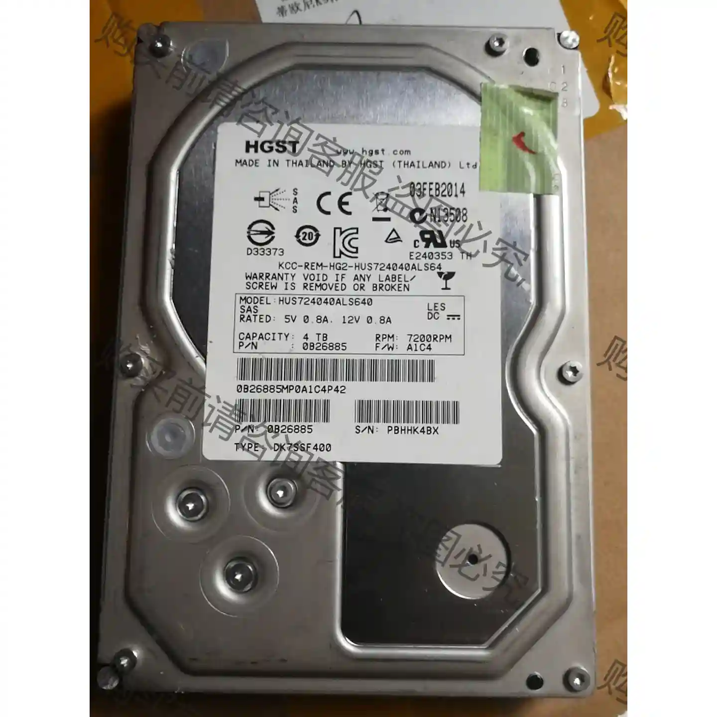 4t sas 3.5寸硬盘 服务器硬盘 议价再拍 拆机件