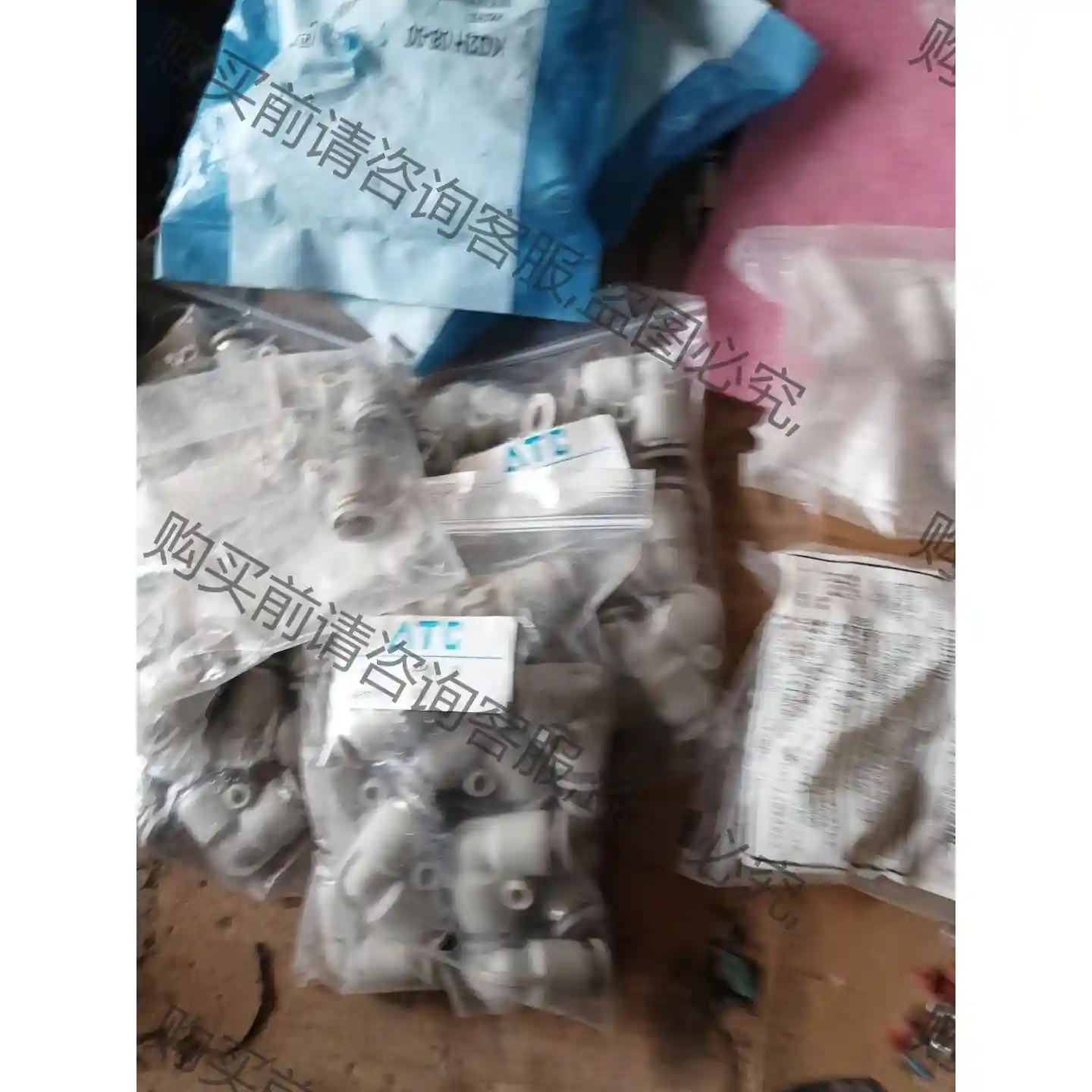 亚德客原装弯头气动气管接头APV8共4袋每袋10个每袋20元 议价再拍