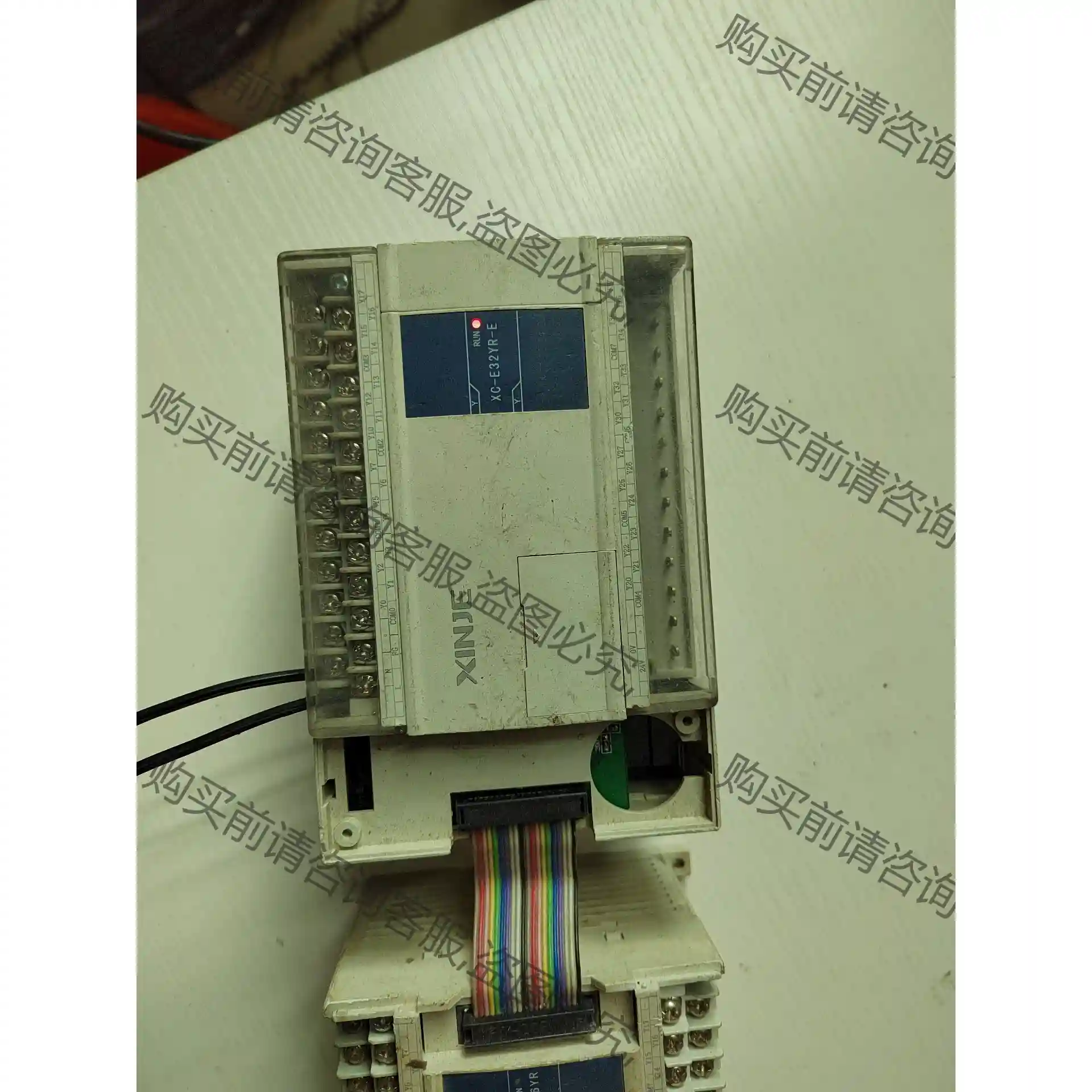 信捷PLC，型号XC2-32R-E，带一个扩展成色如图，通电 议价再拍 拆