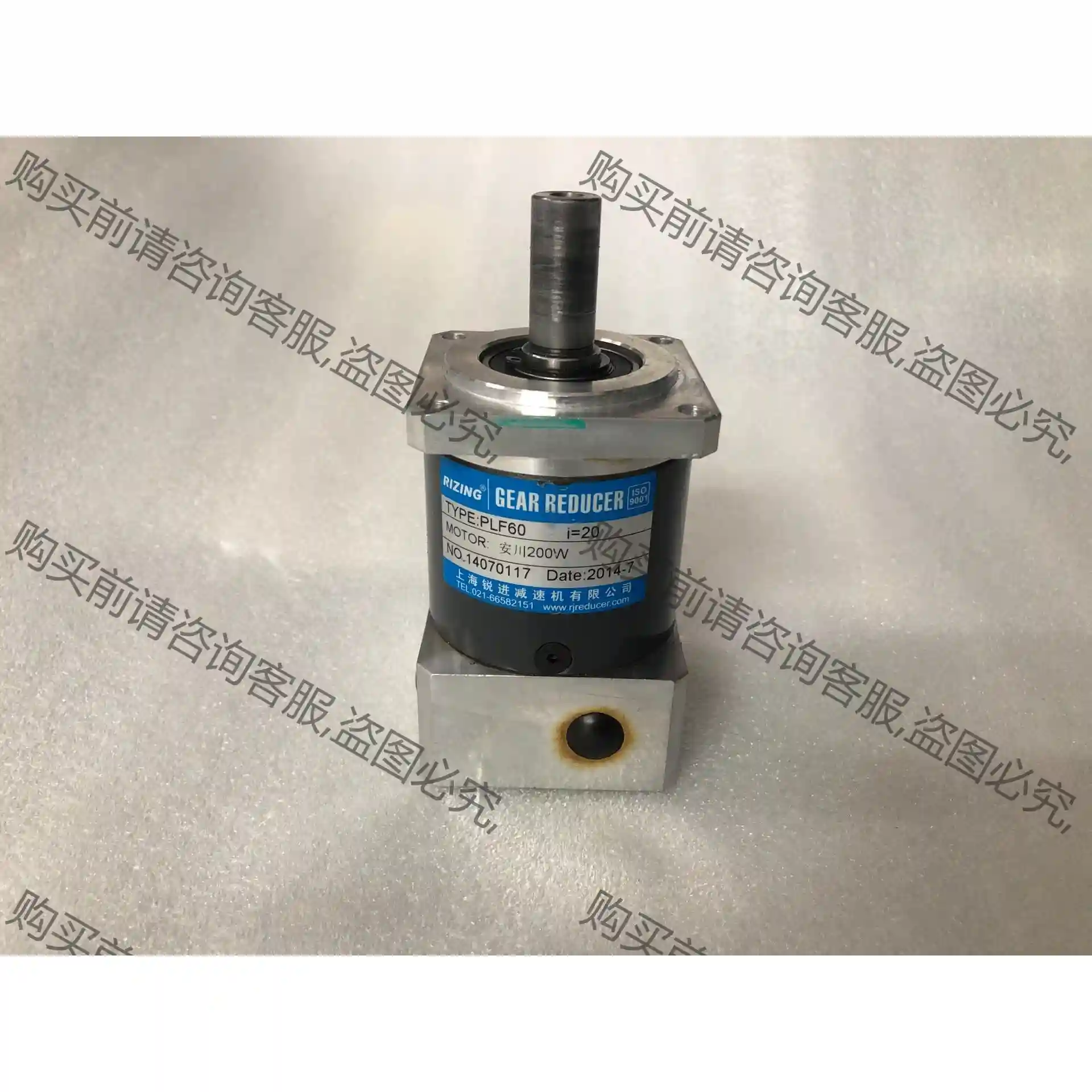400W伺服电机行星减速机，锐进PLF60，速比1:20，入 议价再拍 拆