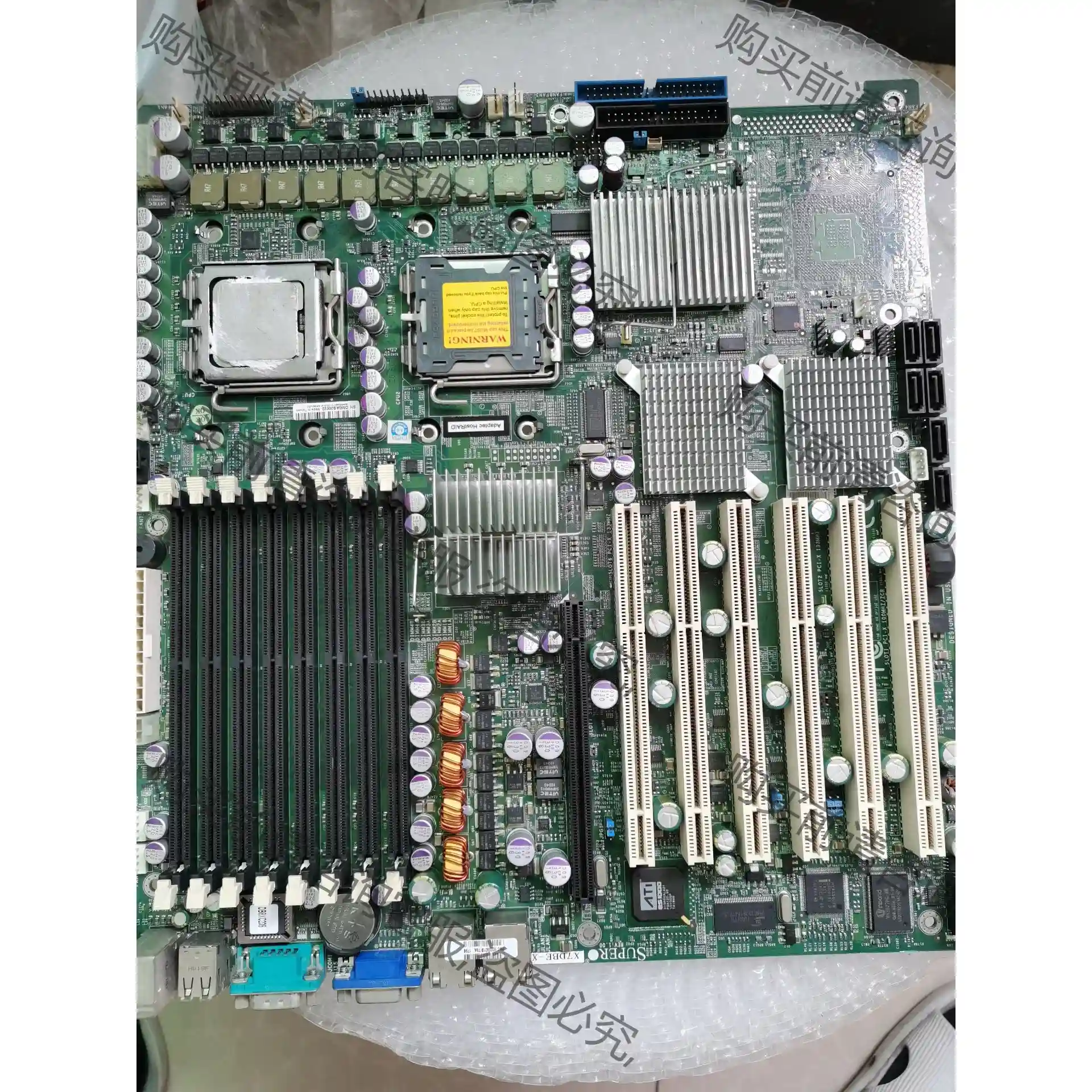 超微 X7DBE-X 5000芯片组 771双路 6个PCI 议价再拍 拆机件