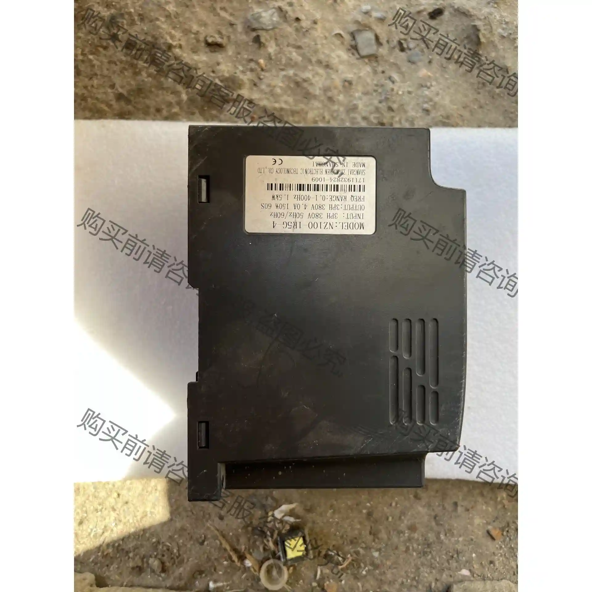 上海众辰ZONCN变频器NZ100系列 NZ100-1R5G 议价再拍 拆机件