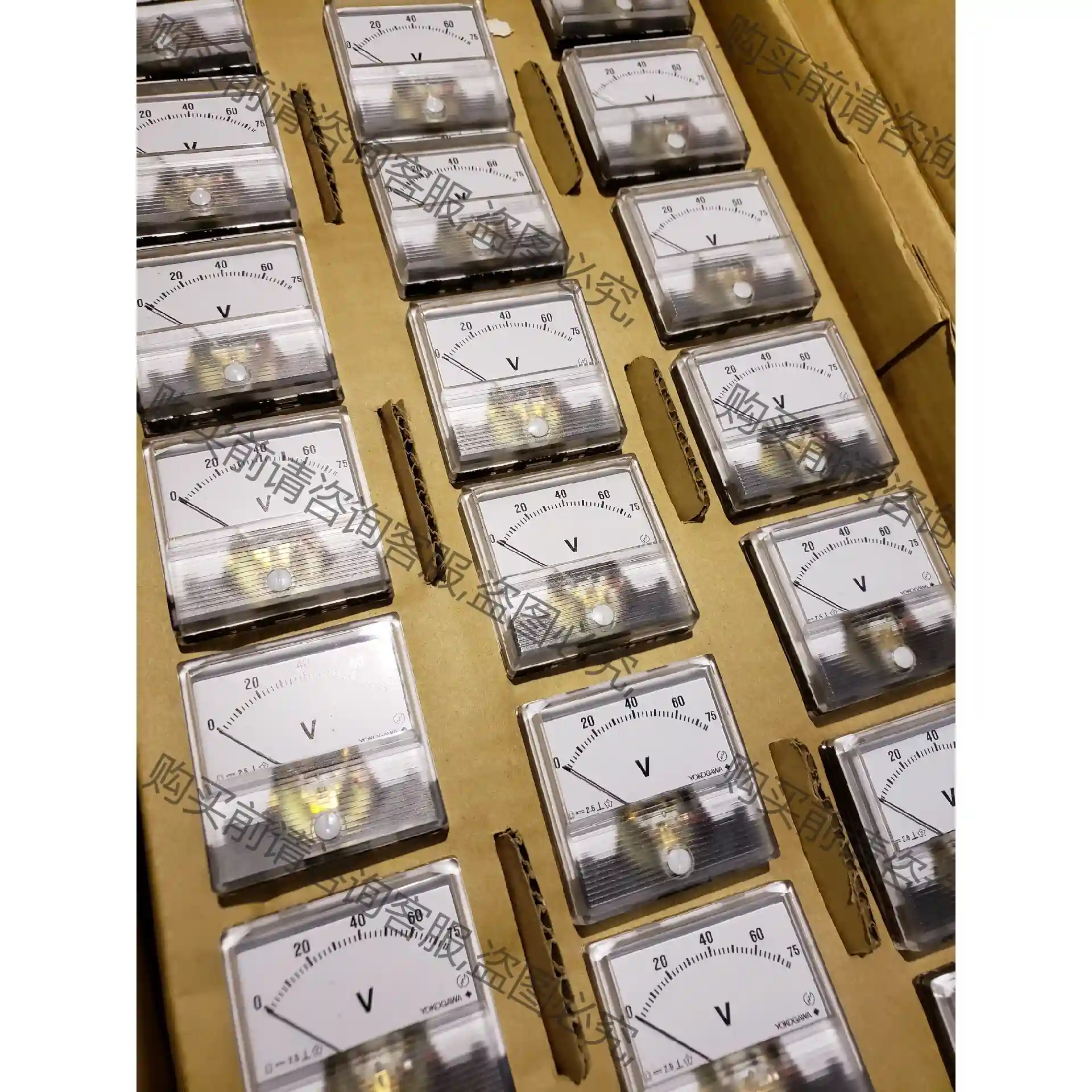 横河2093 OTC焊接机电流表电压表250A400A75V 议价再拍 拆机件