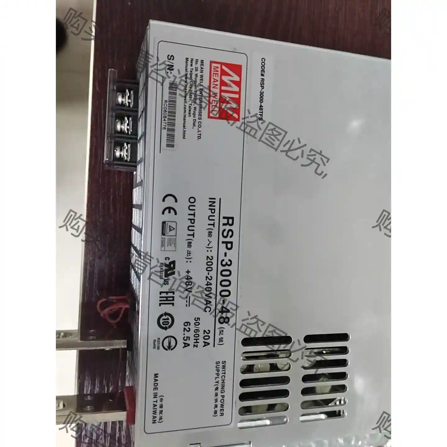 台湾明纬PSP-3000-48 48V 62.5A成色如图， 议价再拍 拆机件