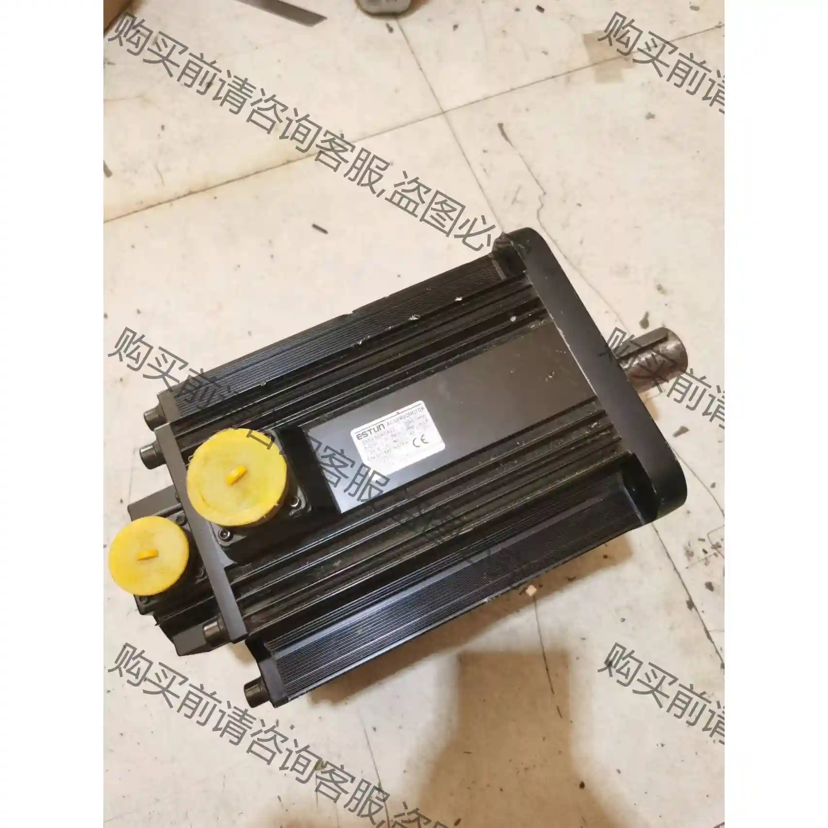 埃斯顿5KW伺服电机EMG-50APA22库房余货 机体轻微 议价再拍 拆机