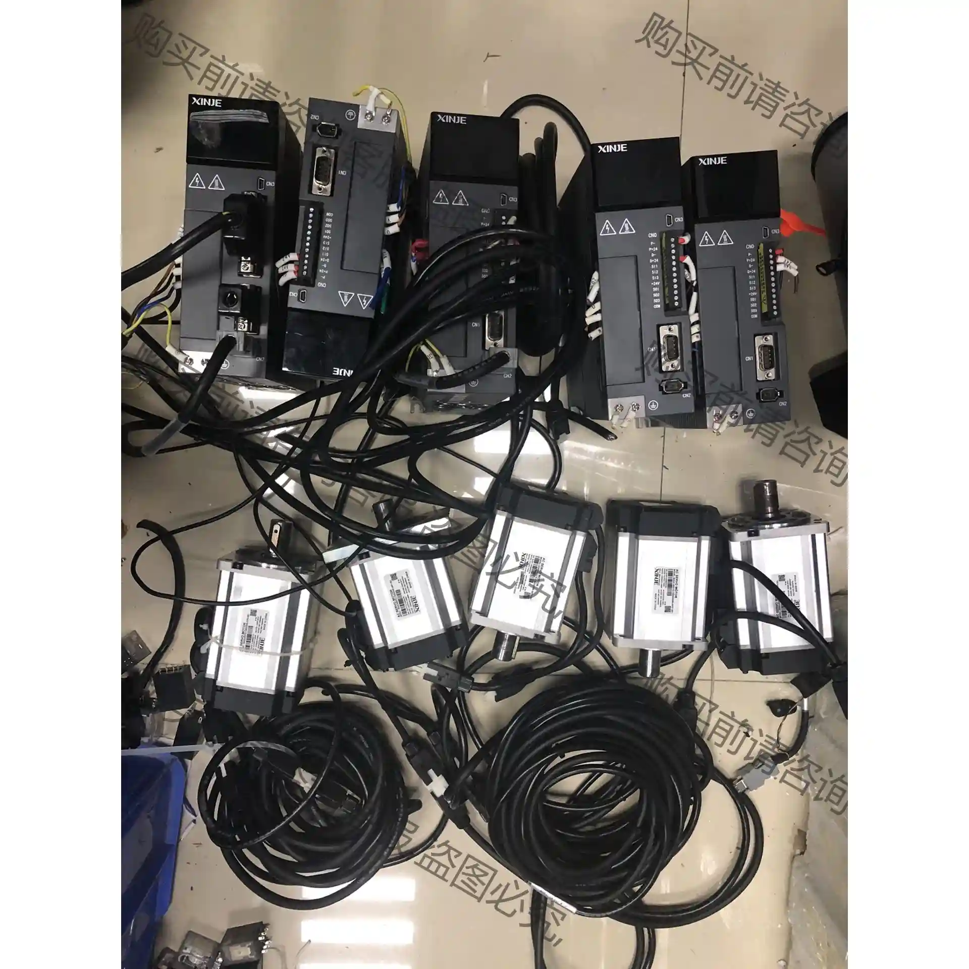 信捷伺服电机DS5L-20P7-PFA，有20套，DS5E- 议价再拍 拆机件
