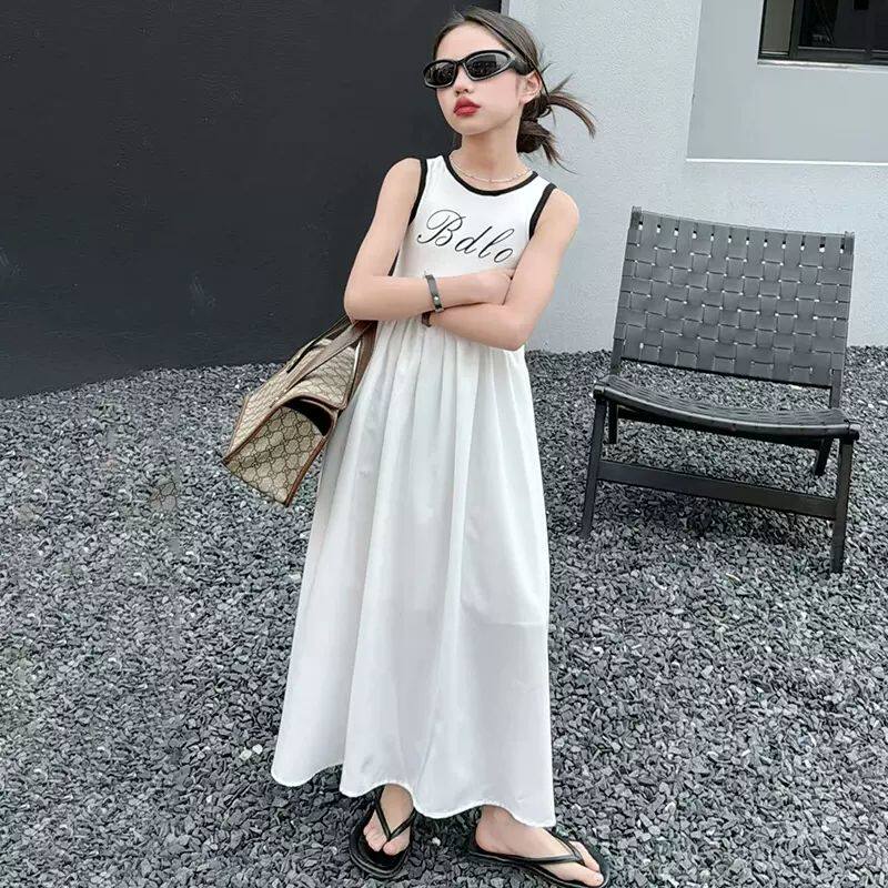 女童连衣裙2025夏季新款洋气连衣裙