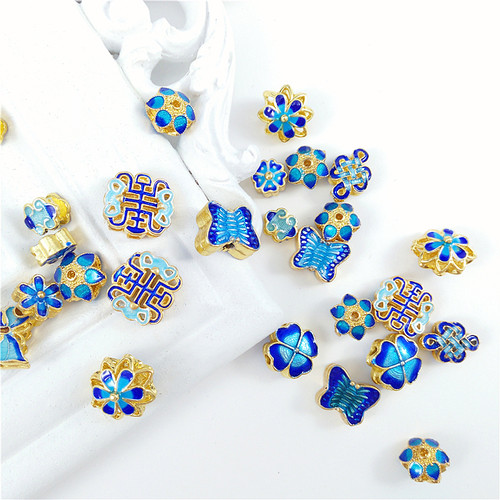 景泰蓝耳环吊坠手链项链配件隔珠