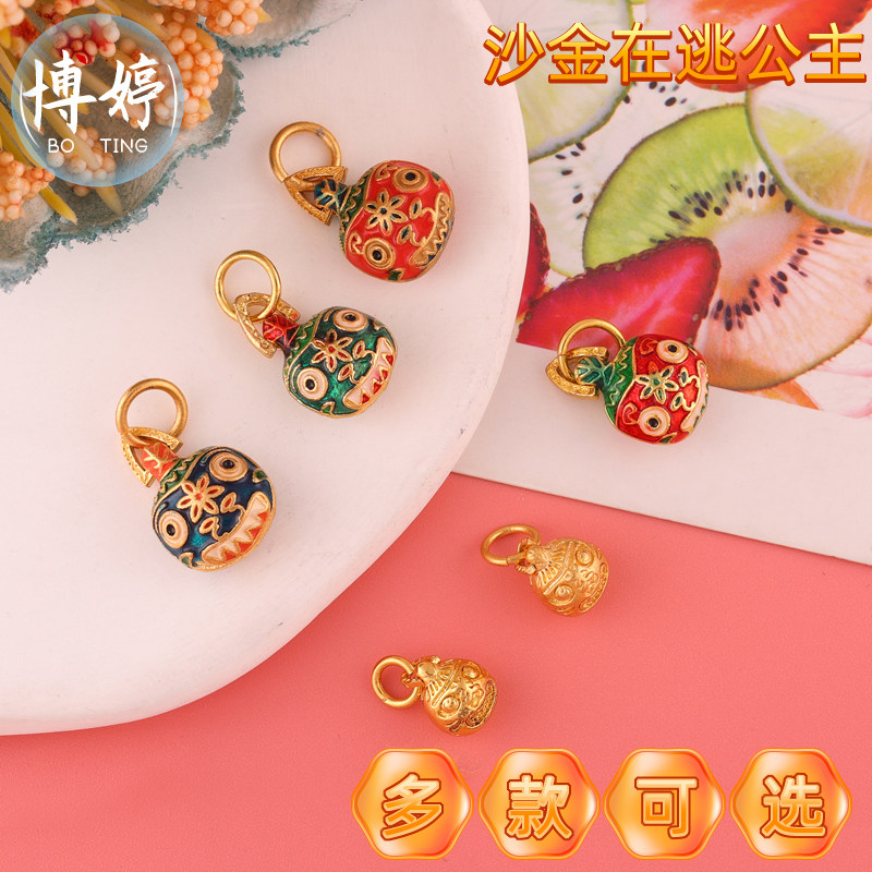 越南沙金吞金兽手链diy烧蓝配件