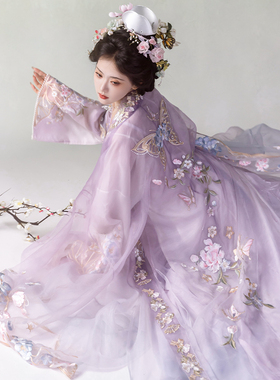 如梦见《紫霞》原创汉服女宋制重工刺绣大袖衫国风霞帔绝美汉服