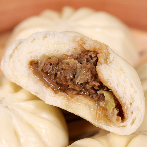 清真薄皮粉丝早餐半成品牛肉包