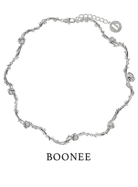 BOONEE荆棘玫瑰锁骨链小众设计颈链气质高级感轻奢项链女生日礼物