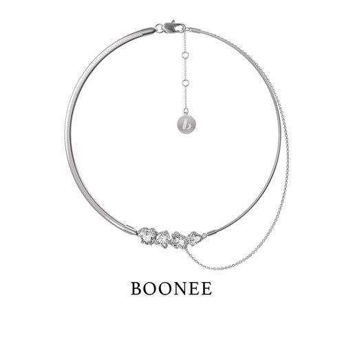 BOONEE轻奢小众宝石拼接项链