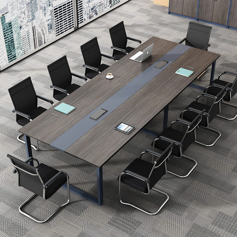 会议桌长桌简约现代办公室桌椅组合大桌子培训桌洽谈桌小型接待桌