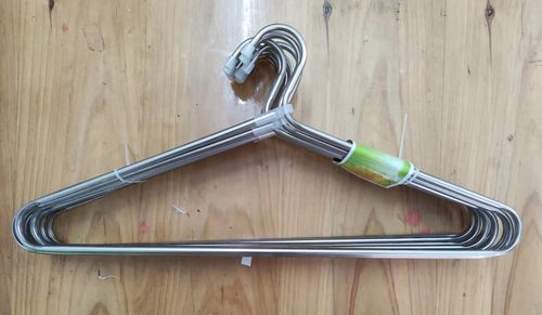 不锈钢空心衣架加粗防滑晒衣架挂衣架衣挂干湿空管子晾衣架