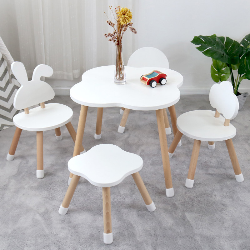 Tolulo儿童桌椅套装卡通简约风格娃娃桌幼儿园小桌子宝宝桌椅组合