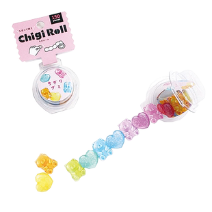 日本mind wave chigi roll带裁切线贴纸型造型和纸胶带异型胶带蝴蝶结泡泡草莓花朵手帐日记贺卡拼贴礼物贴画