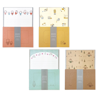 日本mind wave咕噜猫书信套装信封信纸高品质纸张便签闺蜜笔友收集写信设计师款可爱日常办公文具