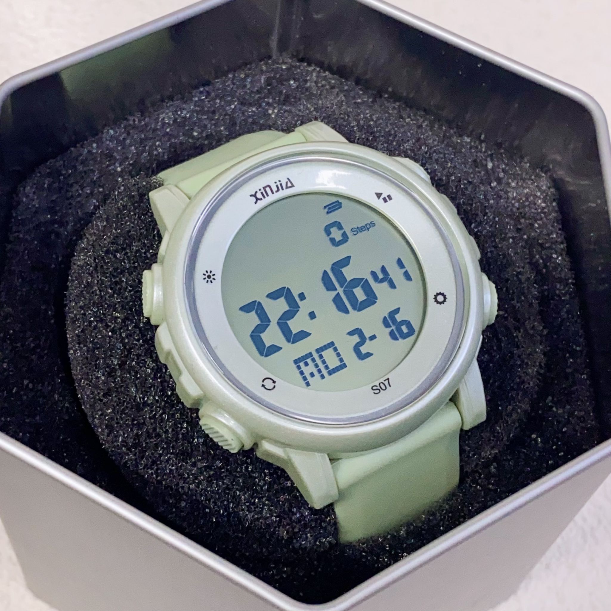 【震动闹钟不扰人】夜光防水计时