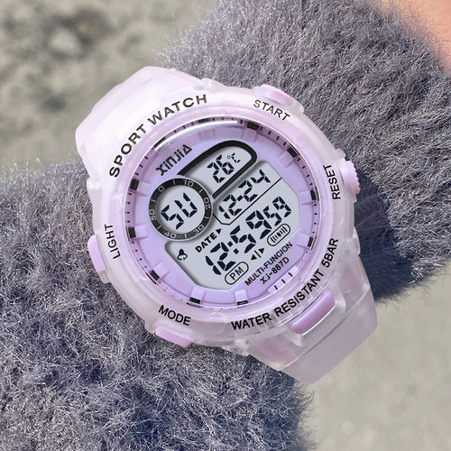 【官方正品】夜光防水闹钟电子表