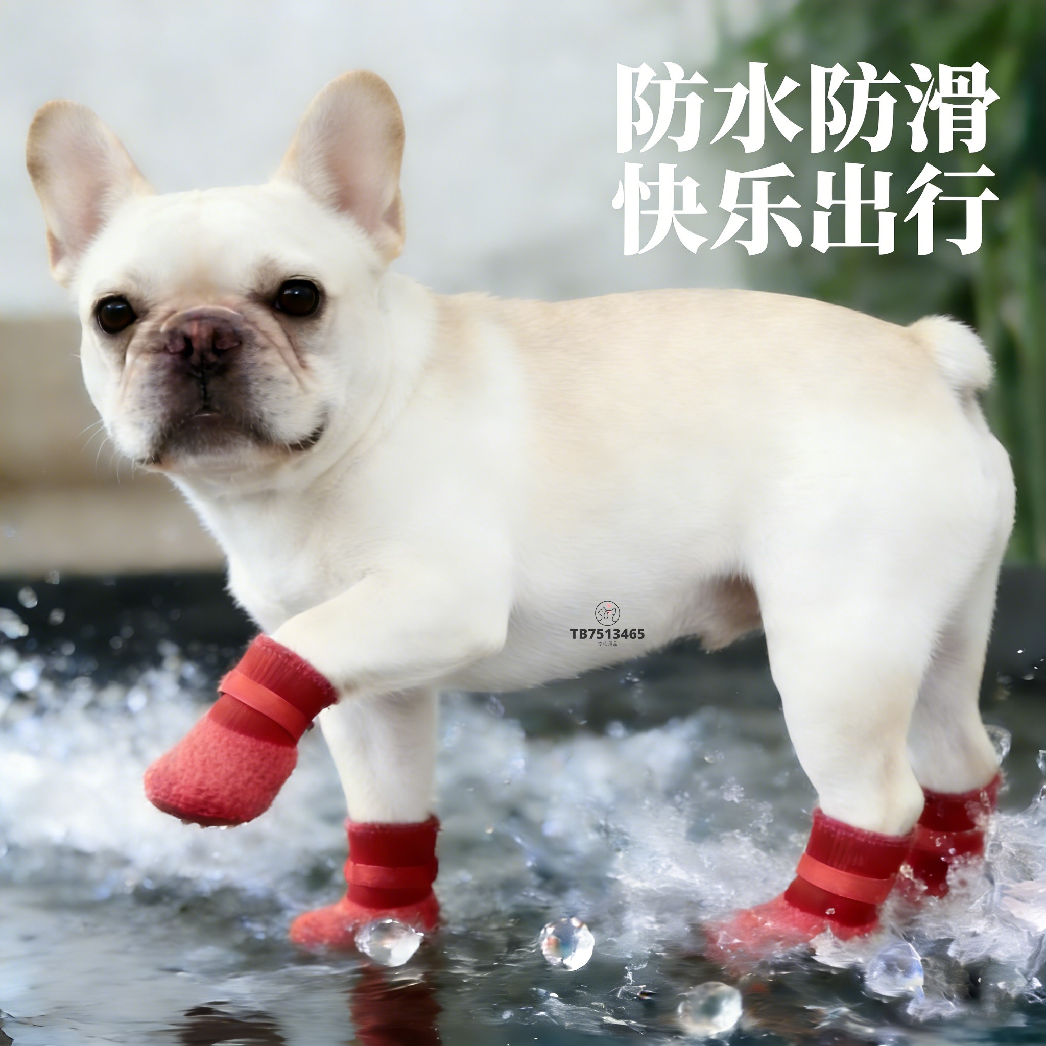 斗牛犬法斗专用鞋子不掉冬季软底狗鞋小型犬狗狗外出袜子脚套防脏