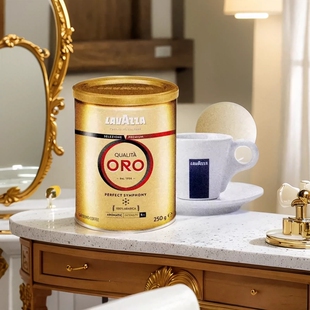 LAVAZZA拉瓦萨意大利进口ORO欧罗金标意式咖啡粉花果香罐装250g