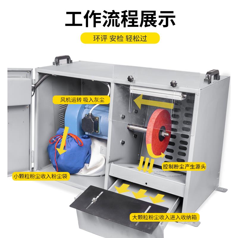 新款吸尘抛光机除尘一体机 布轮环保打磨抛光220v 家用台式 包邮