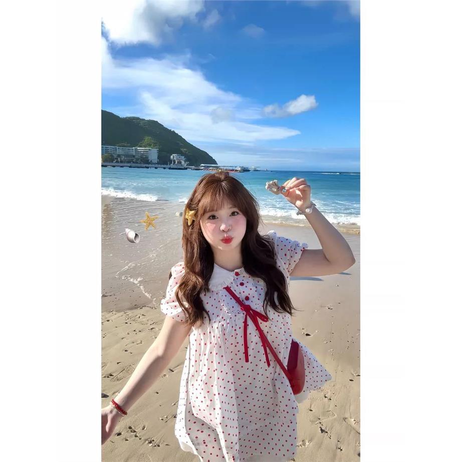 大码微胖可爱甜美显白红